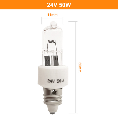 24v 50w E11 Halogen Light Bulb Lamp Lubang Tunggal Ruang Operasi Cahaya Dingin