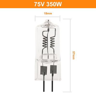 75V 350W Kaca Kuarsa Halogen Bulb Lampu Halogen Khusus Suhu Tinggi