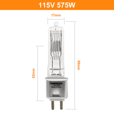 230v 115V 575w Lampu Halogen Light Bulbs G9.5 Stage Film Dan Televisi