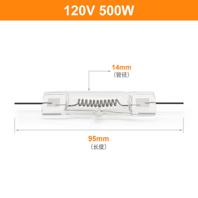 Lampu Halogen Tahap Ganda Berakhir 120V 500 Watt Lampu Kerja Halogen