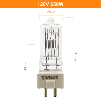 650w 120v Halogen Bulb Quartz Halogen Replacement Bulb Lampu Sorot