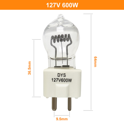 127V 600w Halogen Bulb Gy9.5 Lampu Film Proyektor Lampu Panggung Bola DYV BHC Dys Lamp