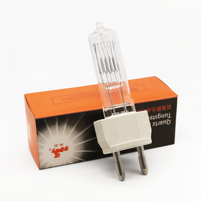 Tampilan Optik Foto Lampu Halogen Berakhir Tunggal 230v 1000w Lampu Kuarsa G22 Light Bulbs
