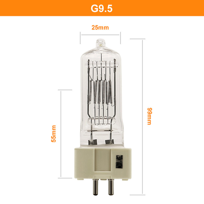230V 1000W Marine Search Halogen Lamp Bulb G9.5 GX9.5 GY9.5 G22 3200K