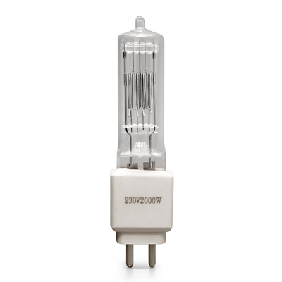 110V 230v 2000w Halogen Bulb Quartz Lamp G15 3200K Untuk Film Studio Theater