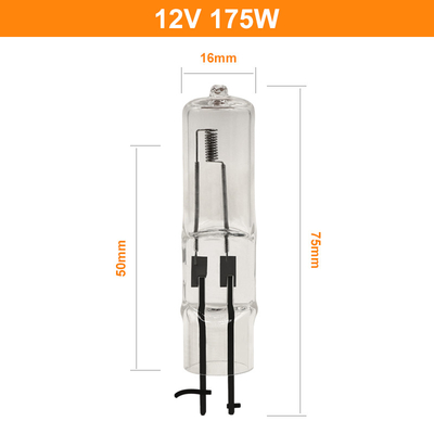 12v Quartz Halogen Bulb 175W G6.35 Lamp 12 Volt Bi Pin Halogen Bulb Dengan Dua Cabang