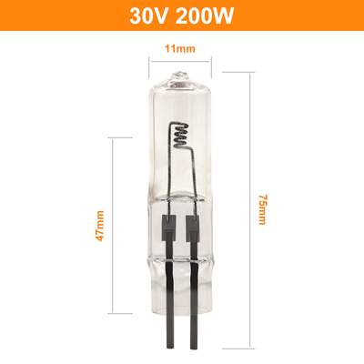 30V 200 Watt Halogen Bulb 2 Pin Lighting Display Lampu Kristal 4000lm