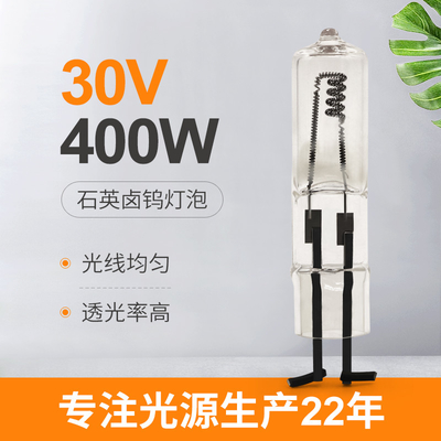 30V 400 Watt Quartz Halogen Bulb 2 Pin Indikator Pencahayaan