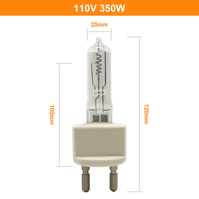 110V 350W G22 Clear Quartz Light Bulbs Lampu Lokomotif Halogen