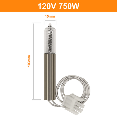 G9.5 Quartz Infrared Bulb Quartz Tungsten Halogen Light Bulbs 750w 120V