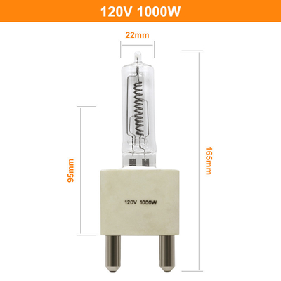120V 1000W Single Ended Bi Pin Halogen Light Bulb Untuk Lampu Navigasi Dek