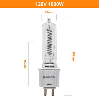 120V 1000W G9.5 Kuarsa Pemanas Inframerah Pengganti Lampu 101mm Sylvania Osram FEL Penggantian