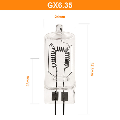 230V 1000W GX6.35 Bohlam Lampu Proyektor Foto Obor 3300k 15h 67.5mm Hiburan