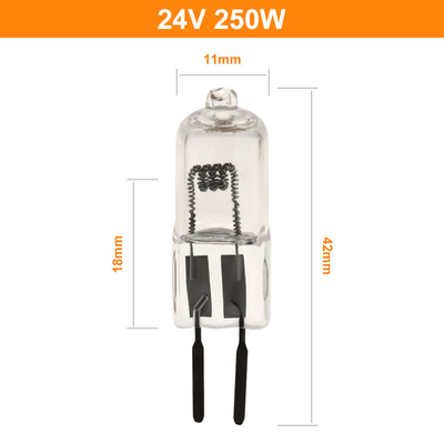 24v 150w 250W Quartz Iodine Lamp Lumens Lampu Proyektor Halogen Tungsten Bedah Tinggi