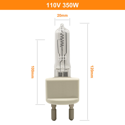 350W Quartz Halogen Bulb 110V G22 Lampu Instrumen