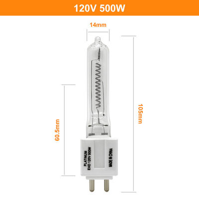 120V 500 Watt Quartz Halogen Bulb Led Penggantian Instrumen Lampu