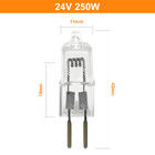 24V 250W Tegangan Rendah Lampu Halogen Manik-manik Lampu Kristal Pin Bohlam Proyektor Alat Mesin Operasi Tanpa Bayangan Bohlam Halogen