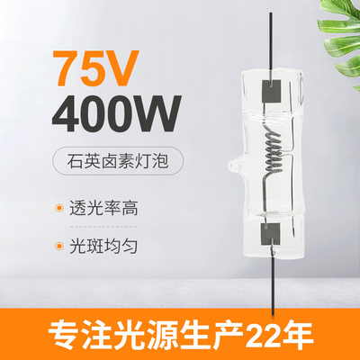 75V 400w Double Ended Halogen Bulb Mobil Proyektor Lampu Bohlam Lampu Lampu Kuarsa
